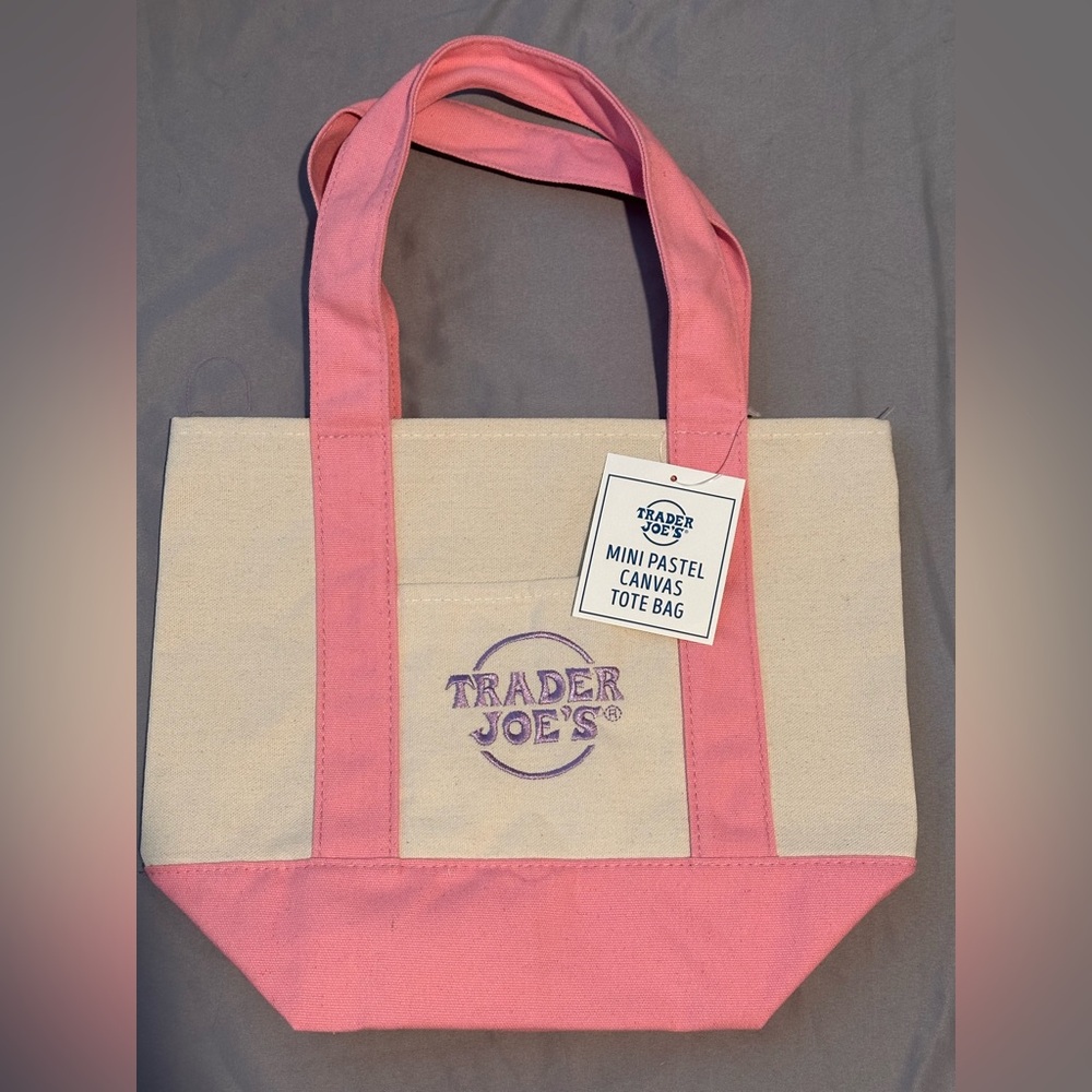 Trader Joe’s mini pastel tote - Pink